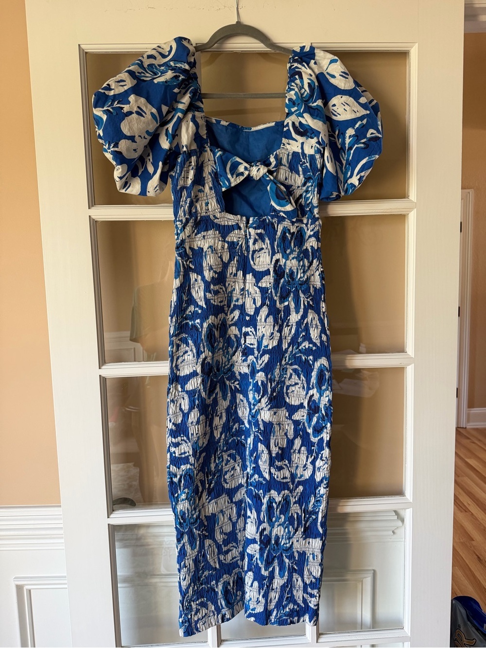 Cleobella Zora Midi Dress in Azure Women’s Size Small 100% Organic Cotton - Picture 6 of 8